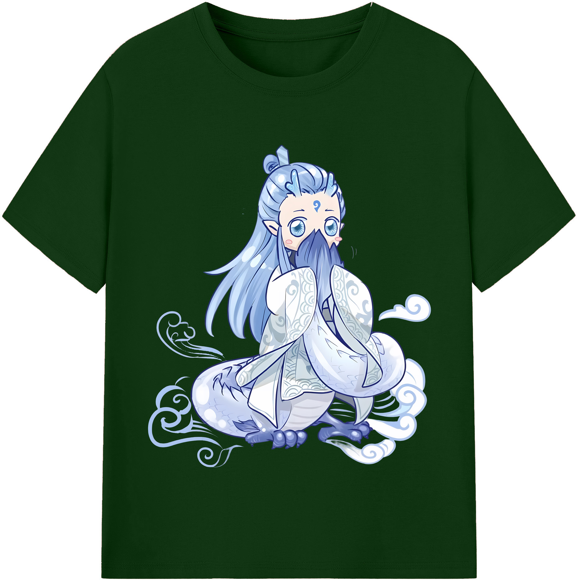 （画像用） Ne Zha 2 ナタ 魔童の大暴れ 綿100％半袖Tシャツ（フロントプリント）